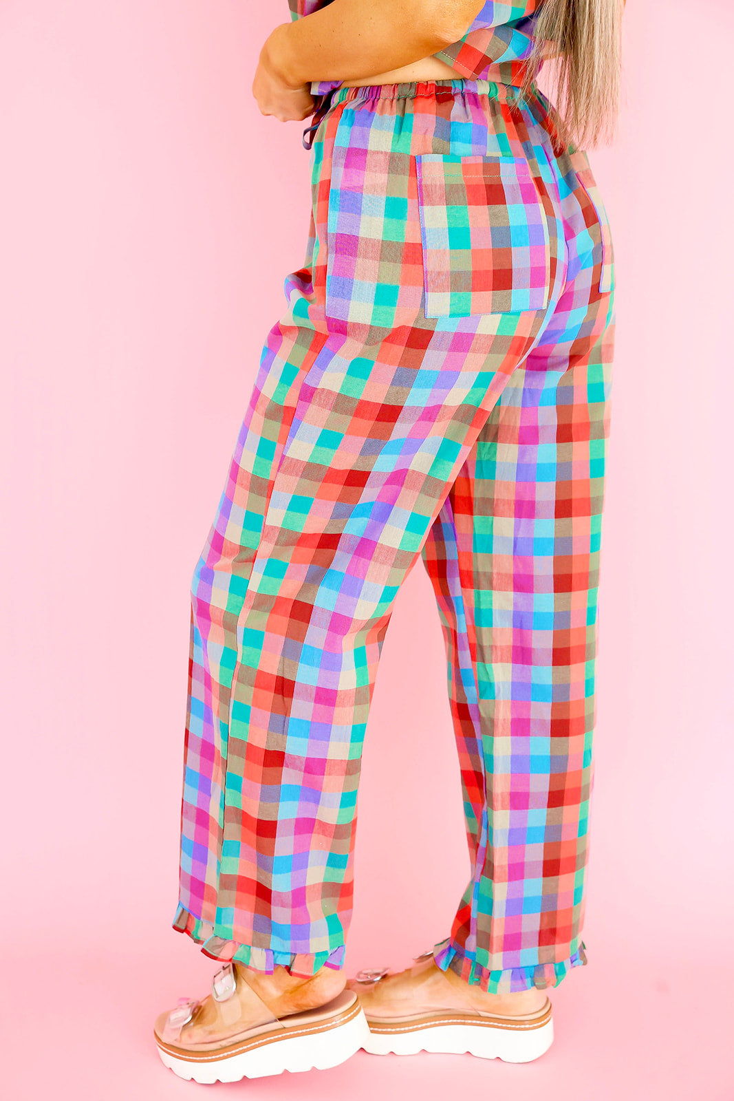 Patchwork Party Plaid Pants
