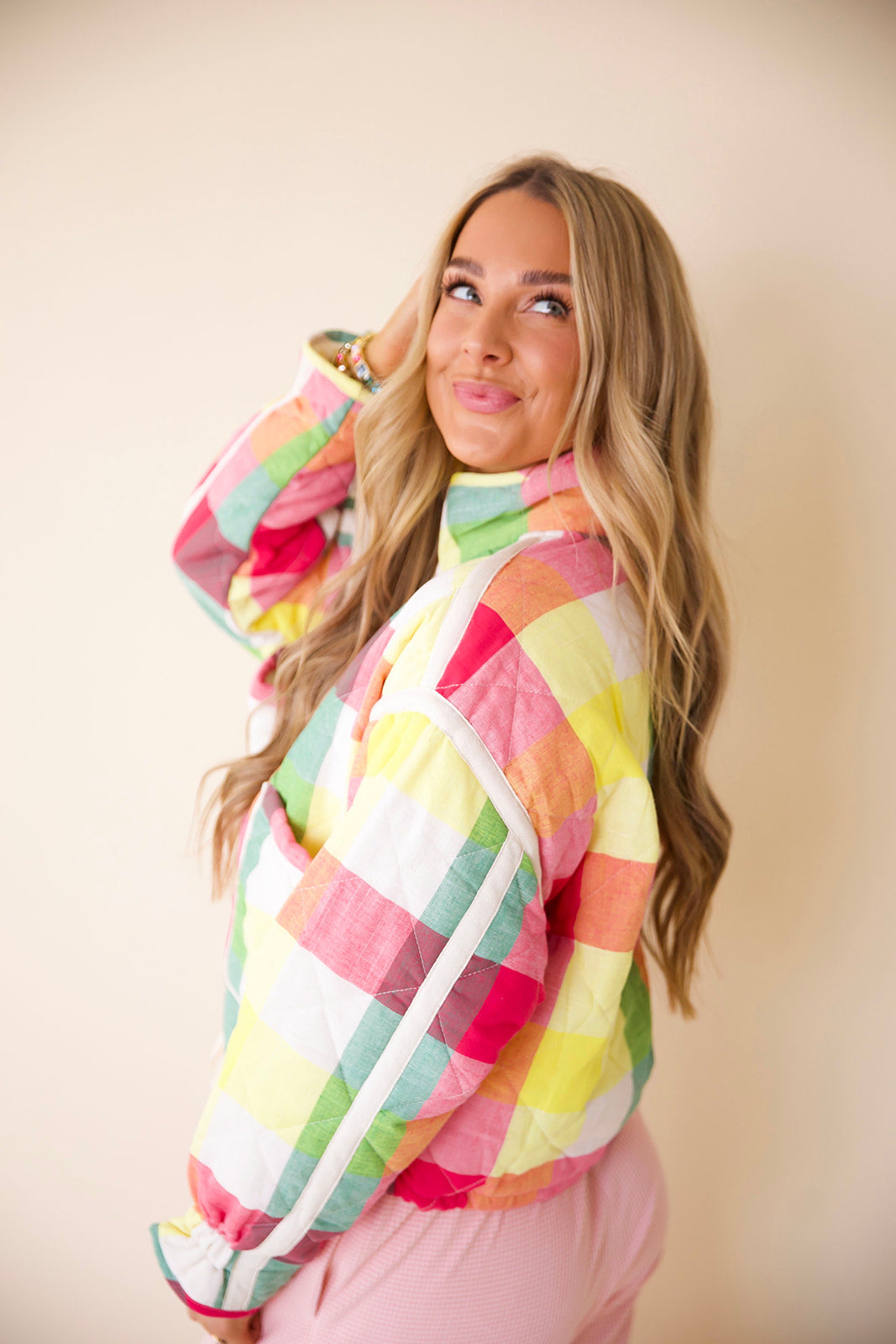 Pattern Play Quilted Jacket