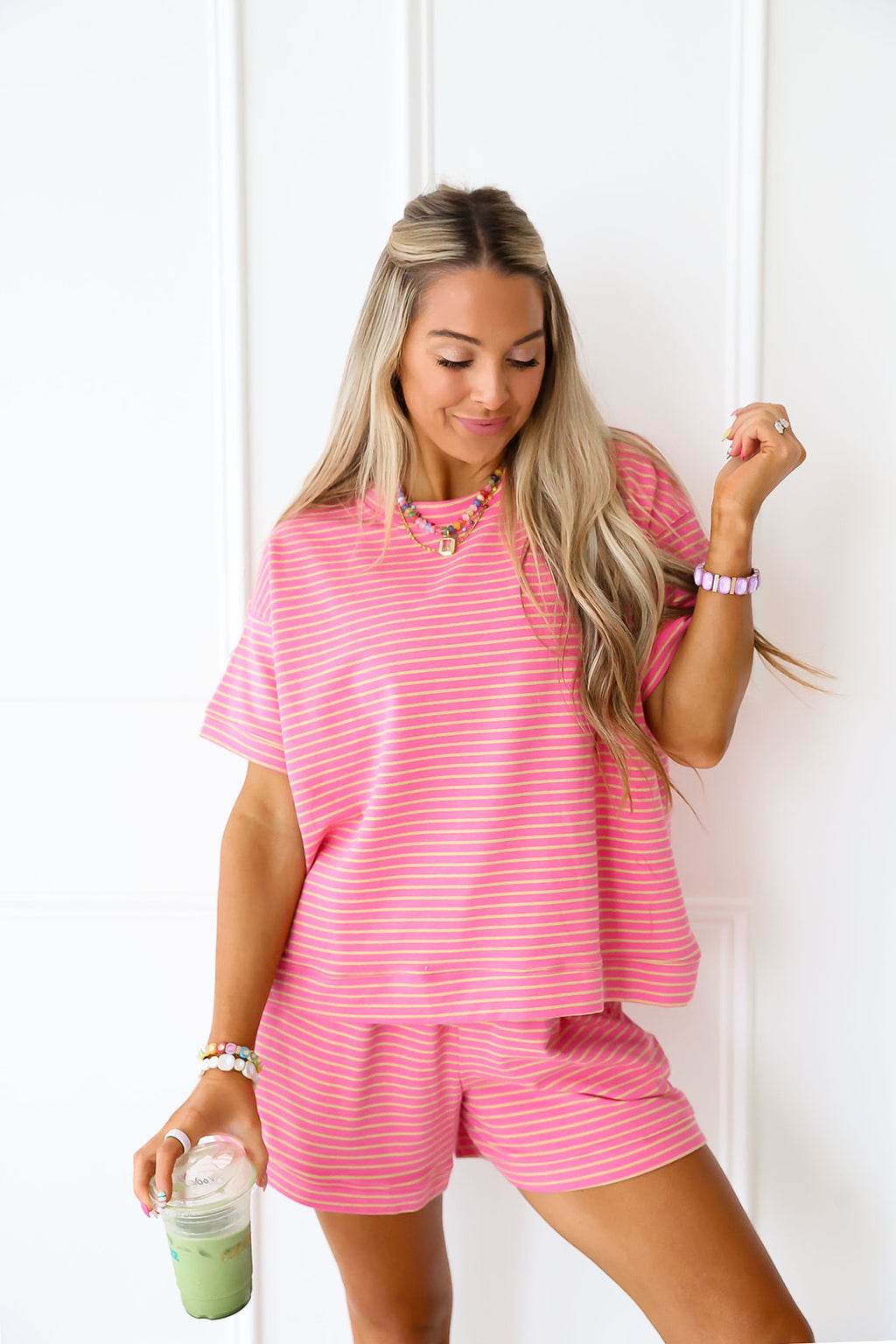 Pep In Your Step Set- Pink/Yellow