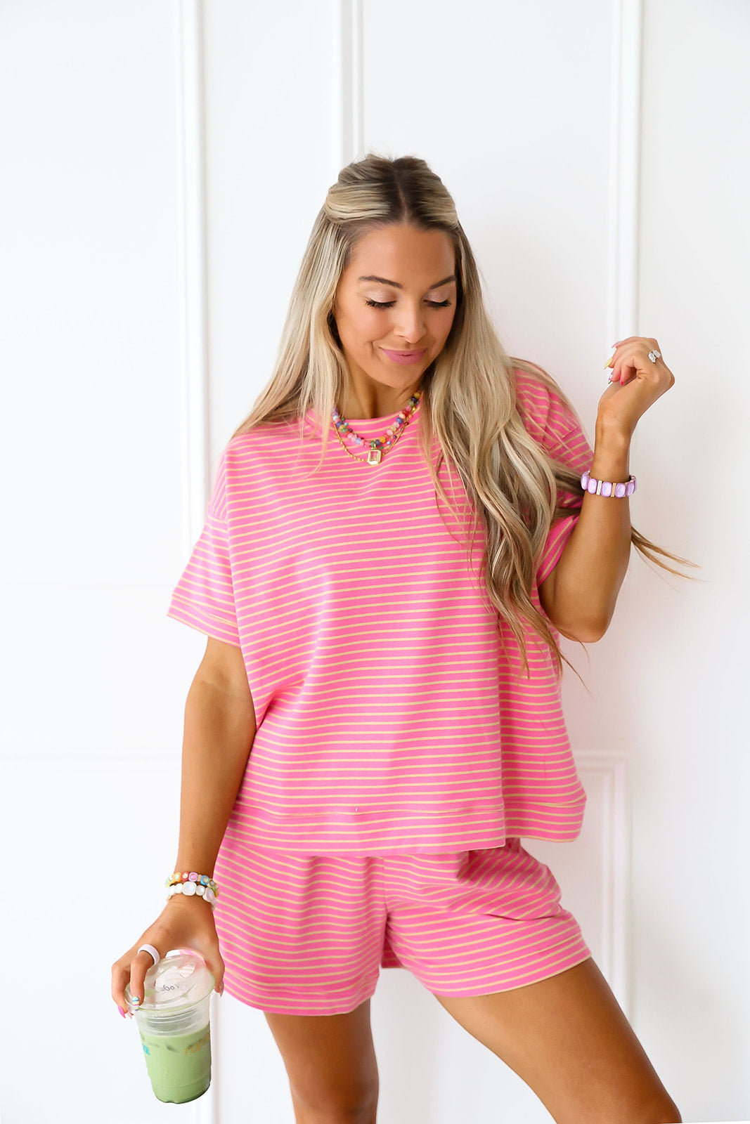 Pep In Your Step Set- Pink/Yellow