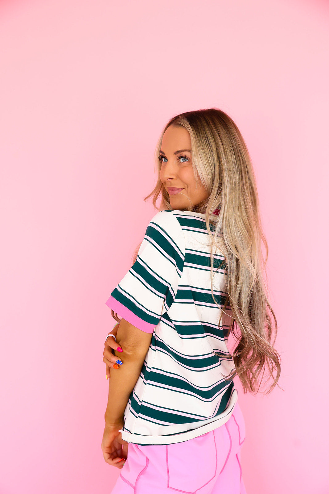 Pep Rally Striped Top Restock