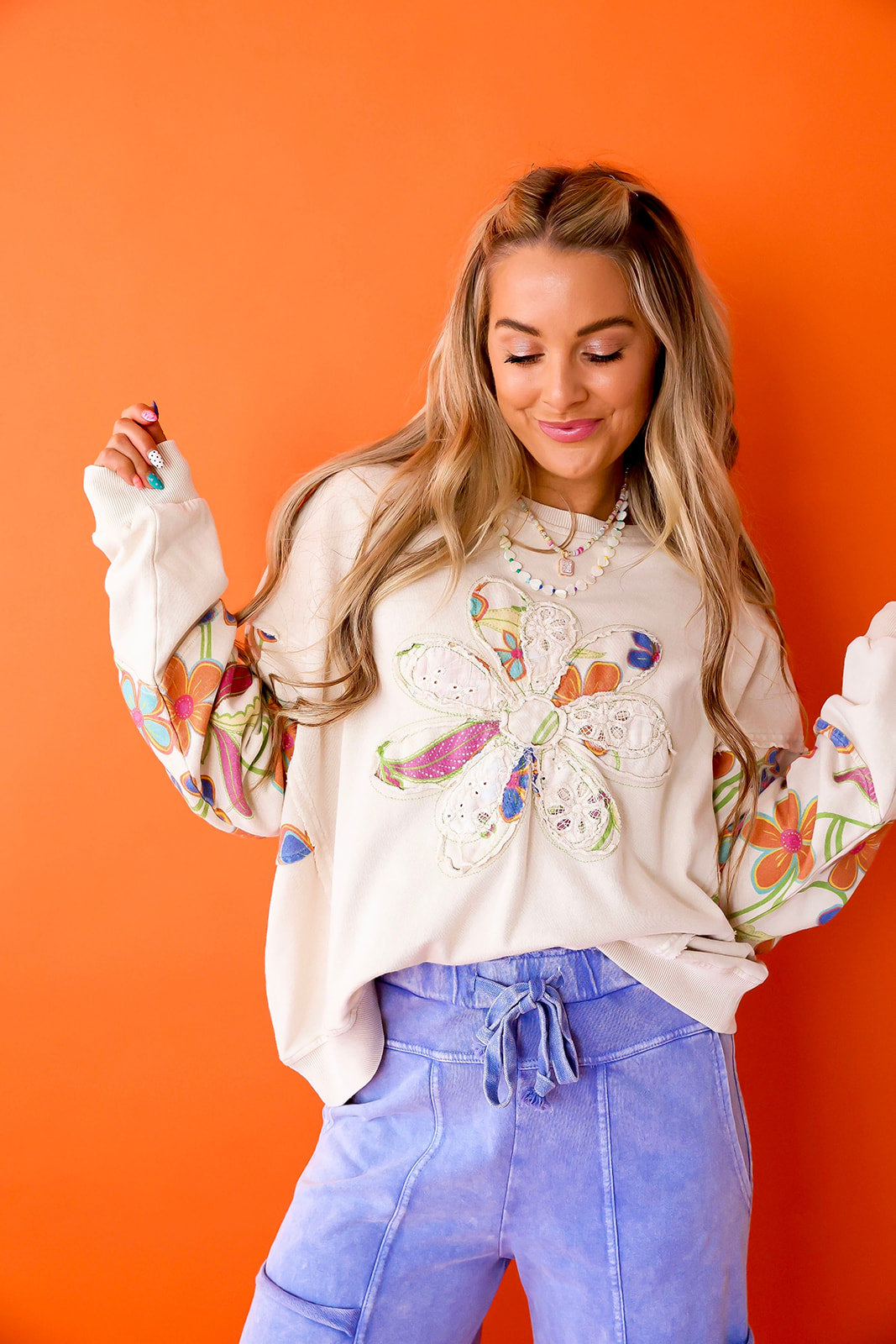 Petals & Positivity Pullover