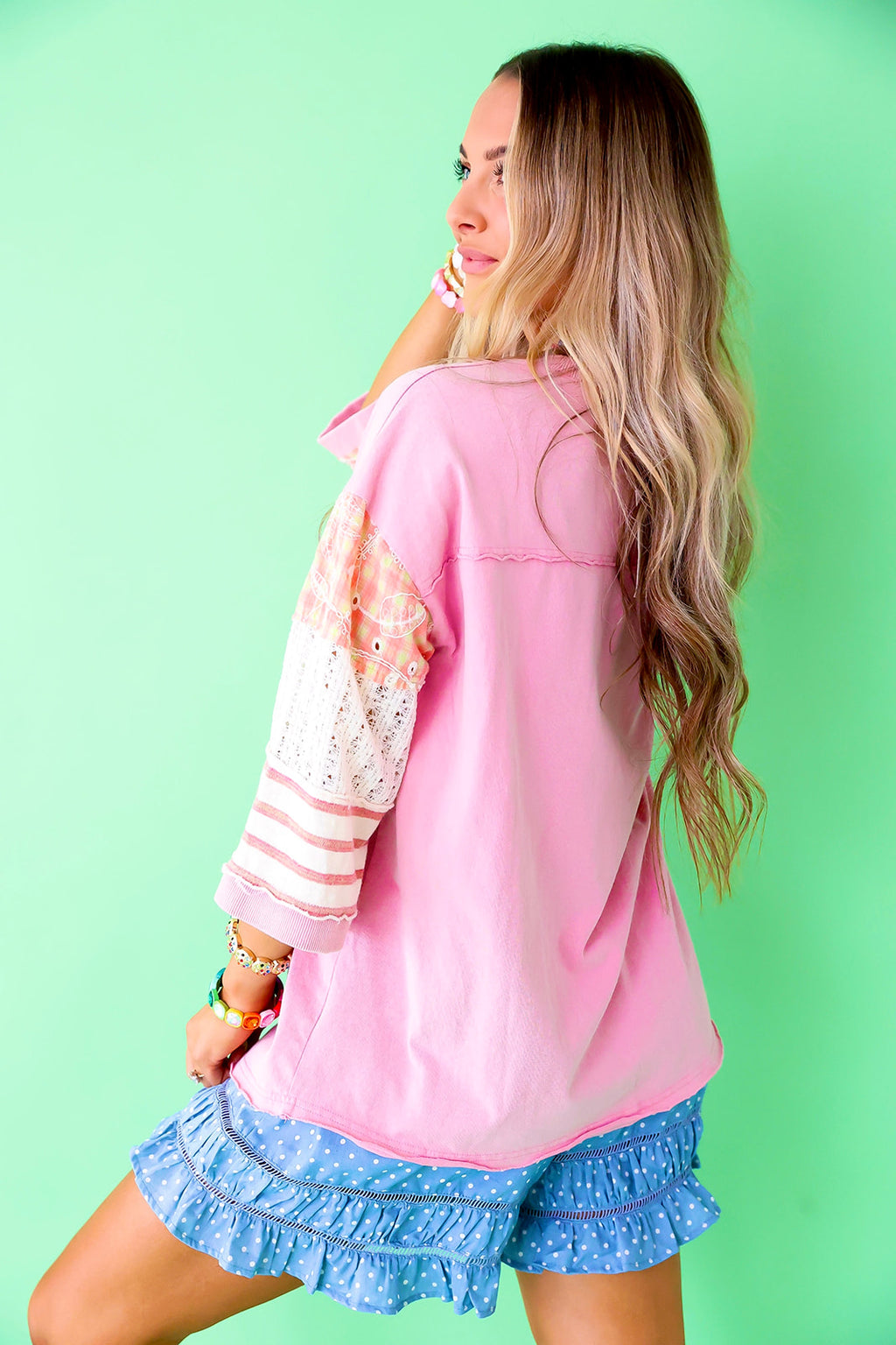 Pink Patchwork Tee