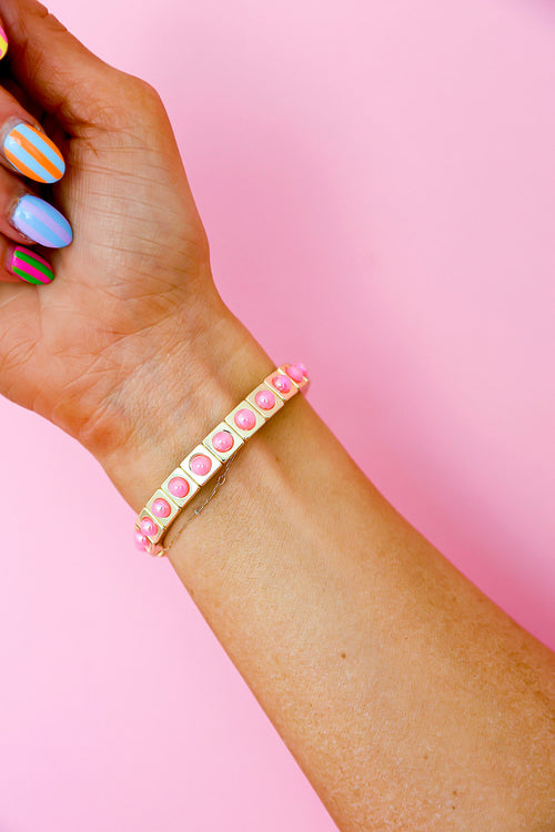 Pink Pearl Pop Bracelet