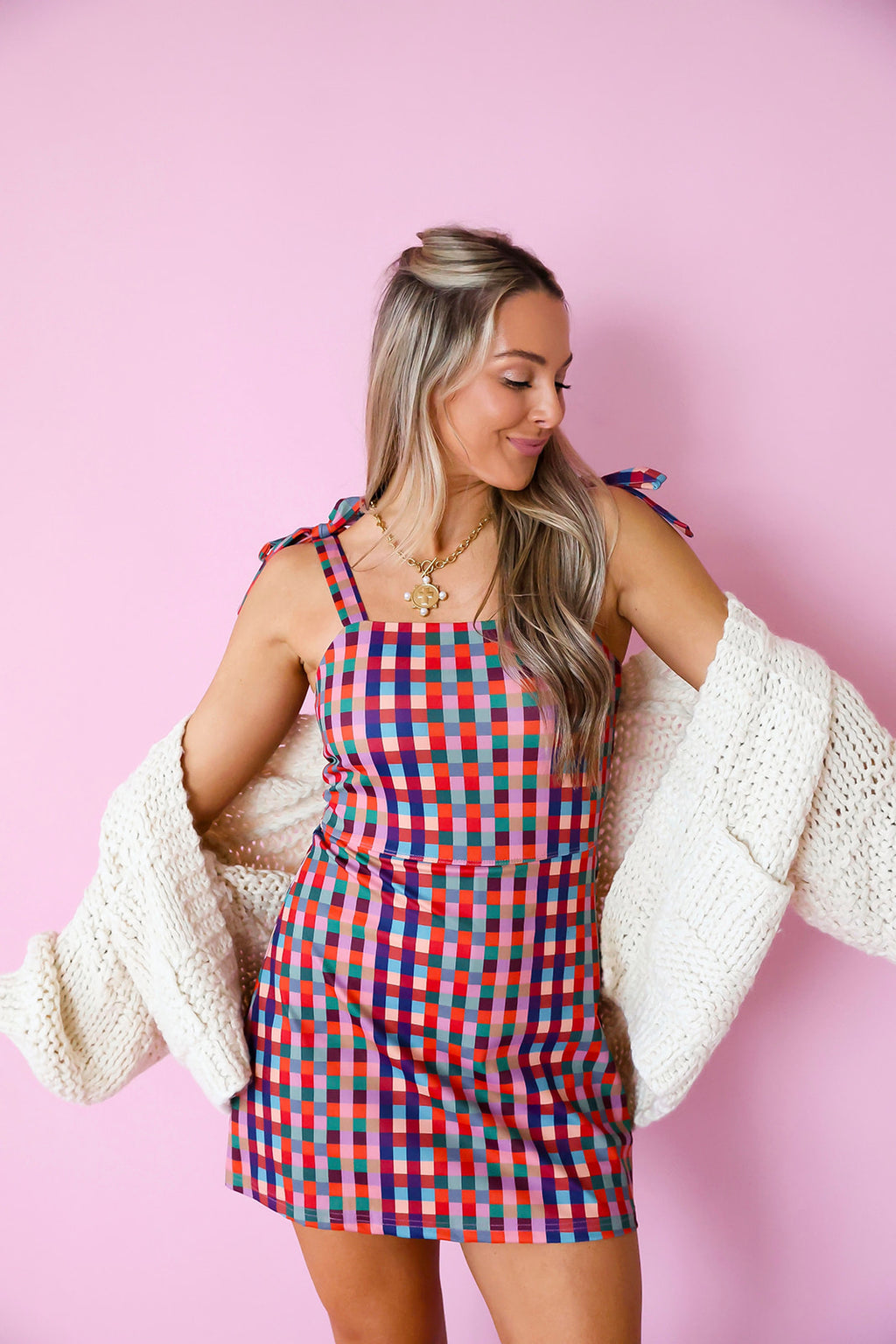 Plaid About You Athletic Dress