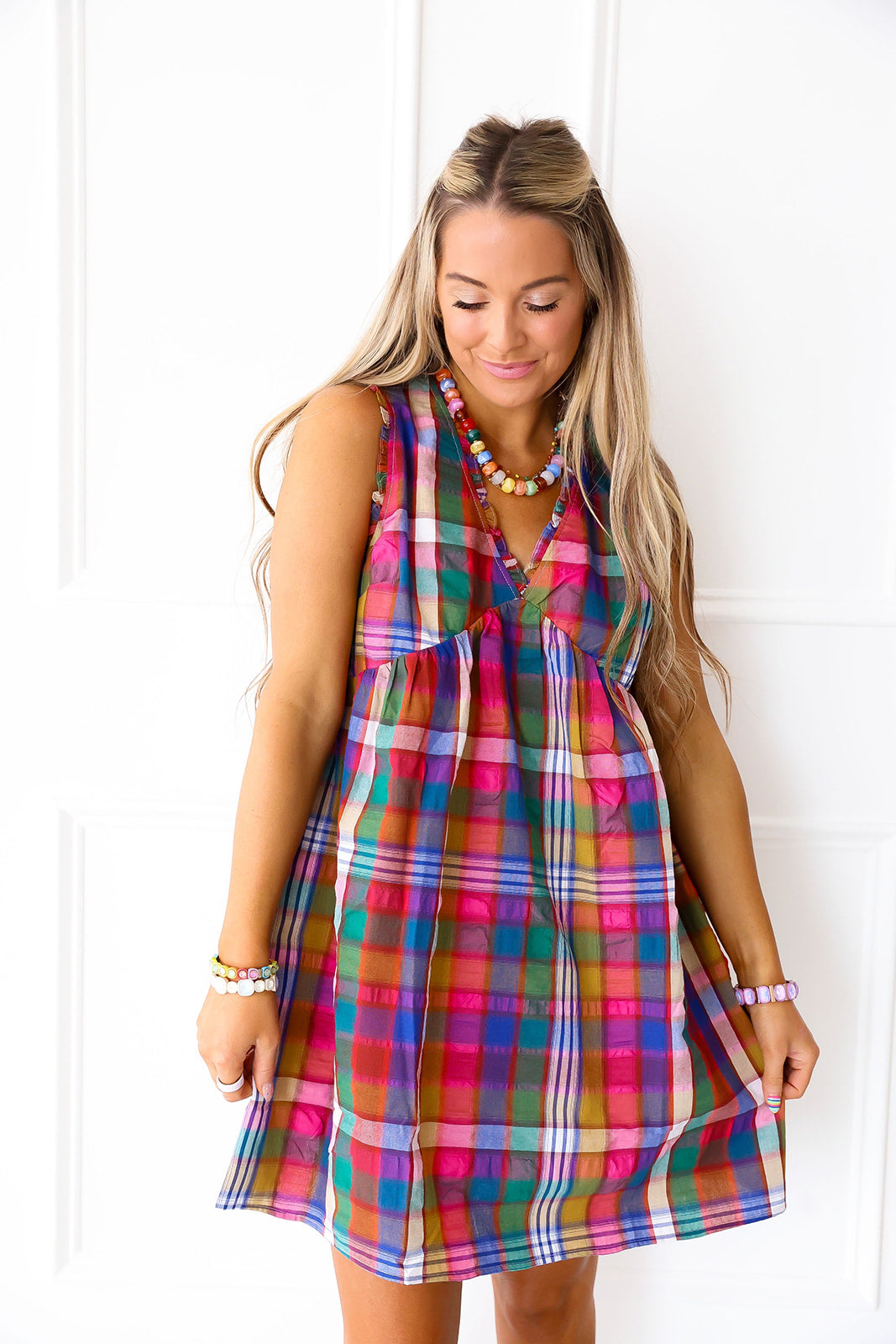 Plaid About You Dress