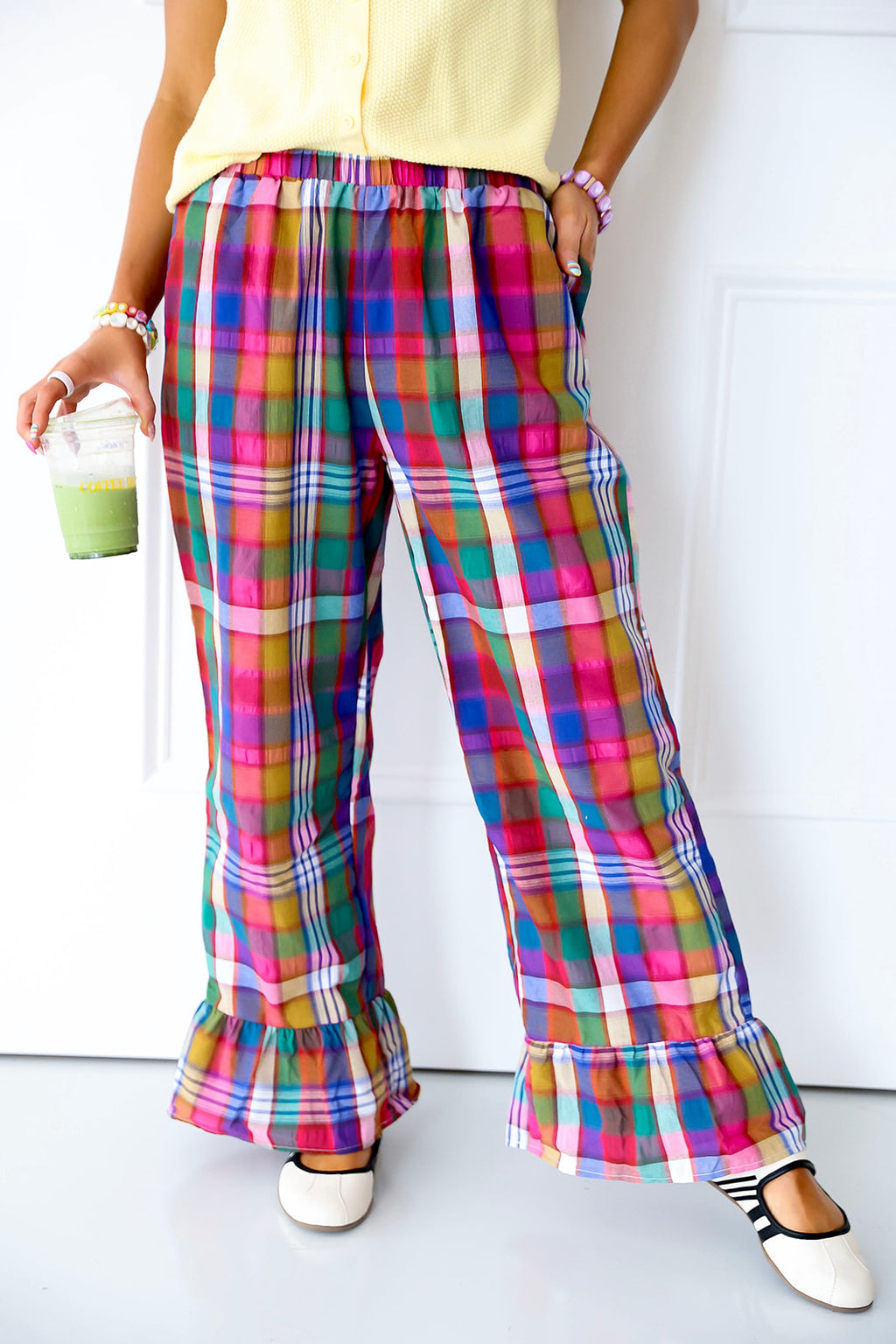 Plaid About You Pants