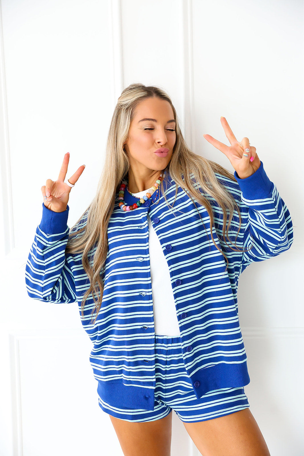 Plans Pending Stripe Set – Blue/Mint