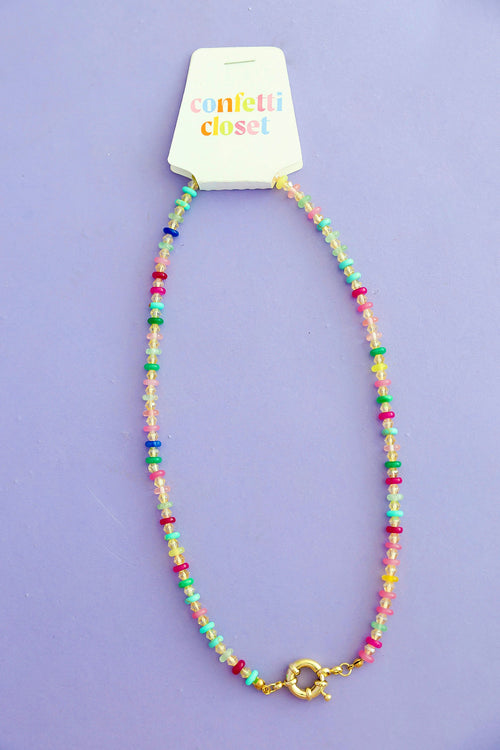 Pop of Fun Gemstone Necklace