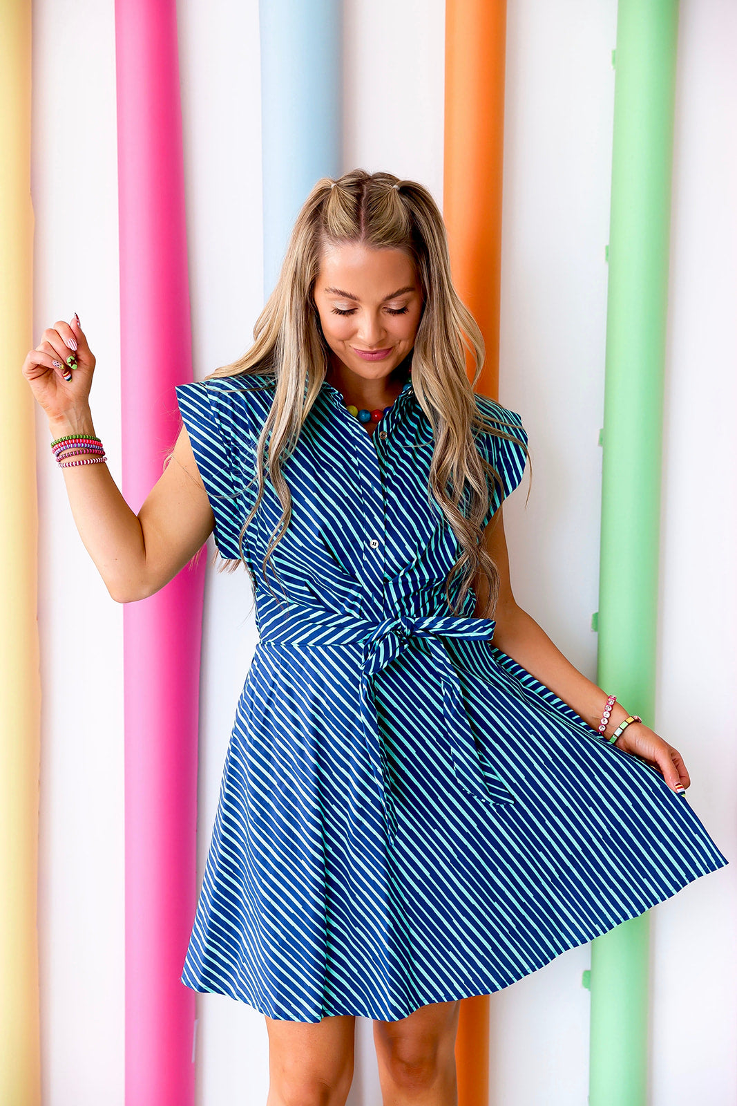 Present & Polished Stripe Dress