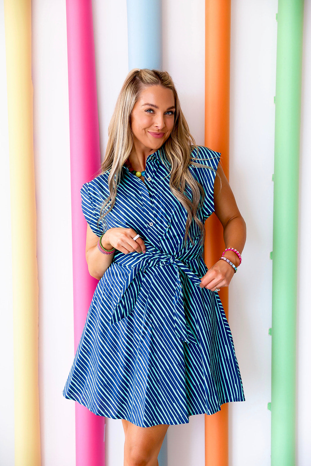 Present & Polished Stripe Dress