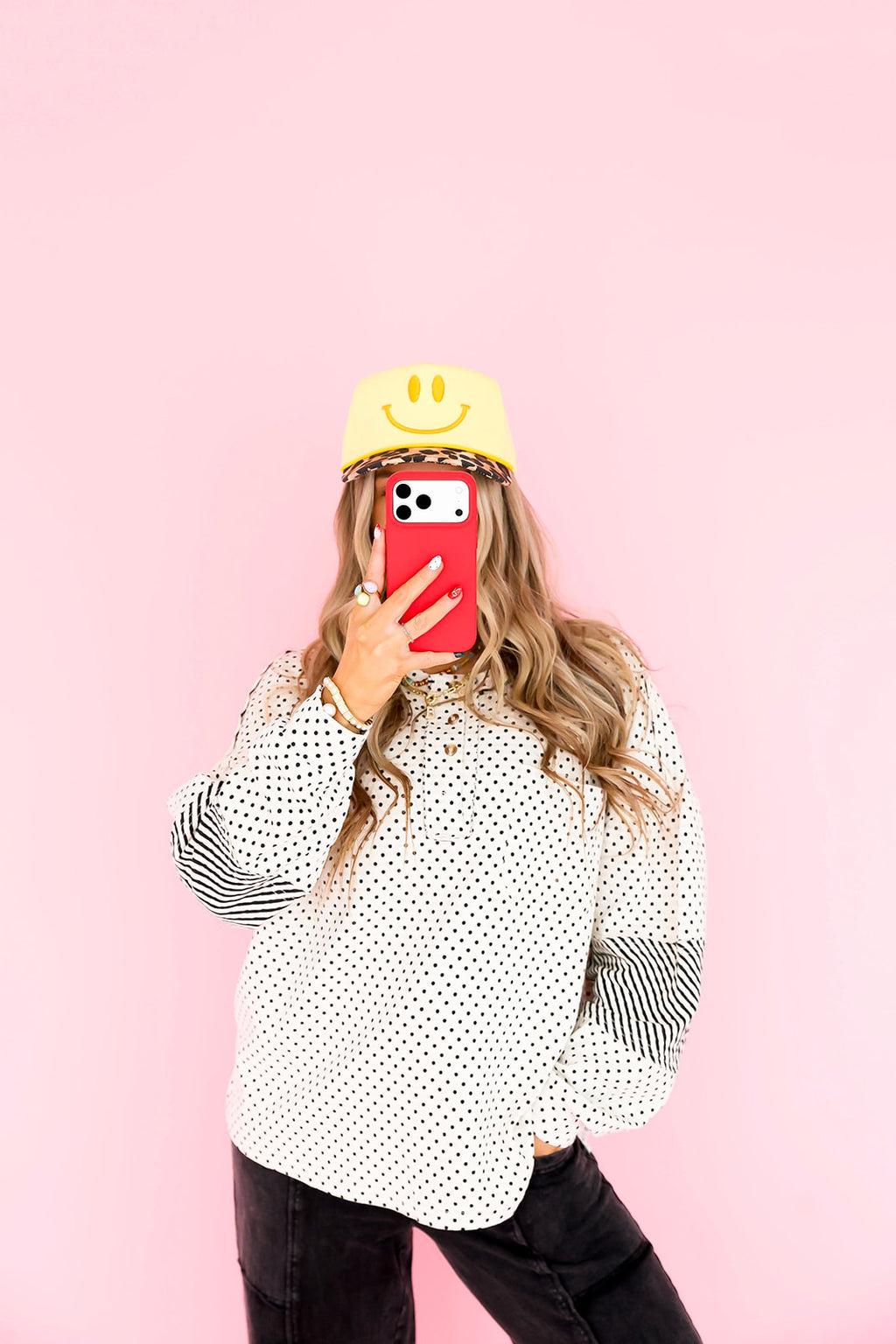 Print Party Pullover – Cream