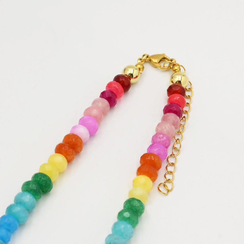 Rainbow Gemstone Luxe Necklace
