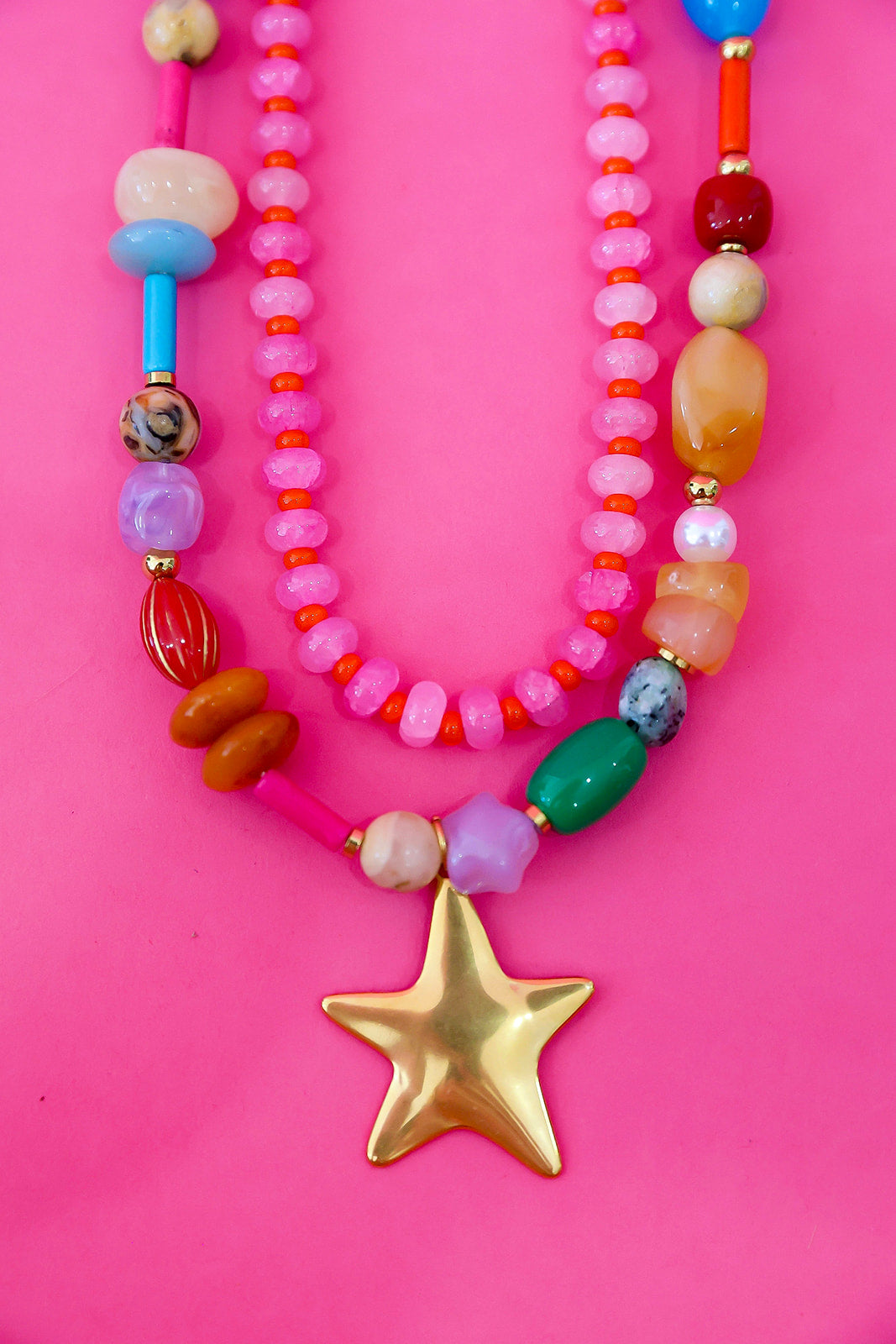 Rainbow Starburst Necklace