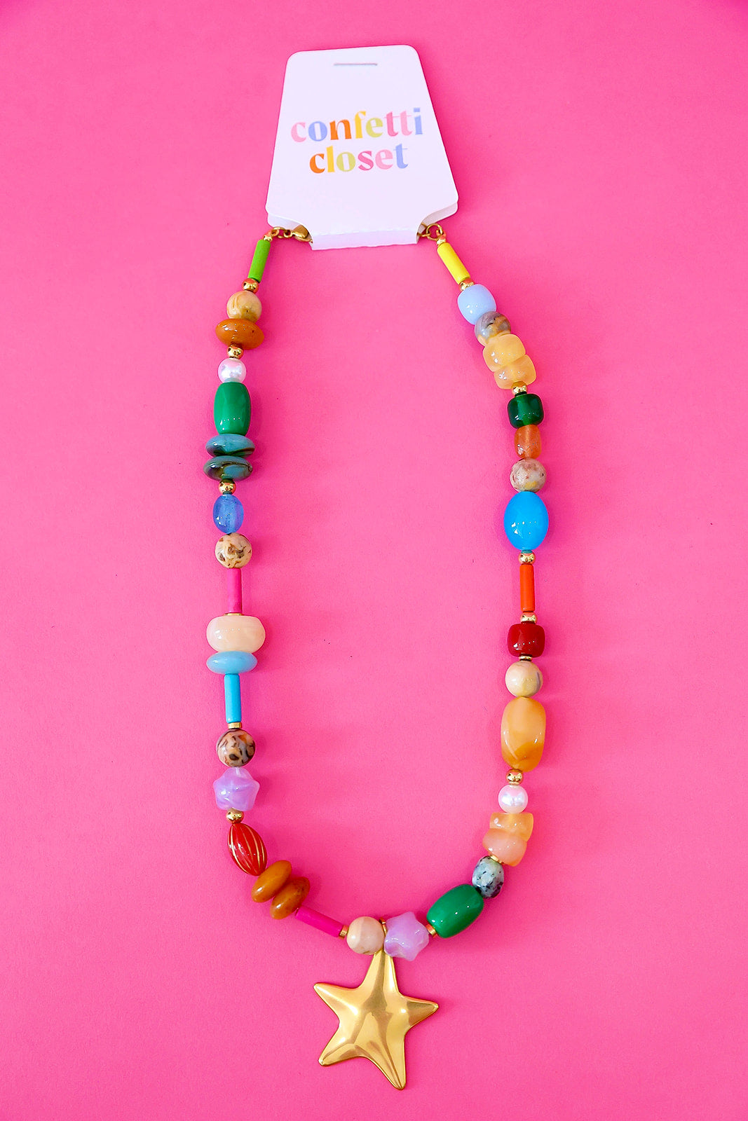 Rainbow Starburst Necklace