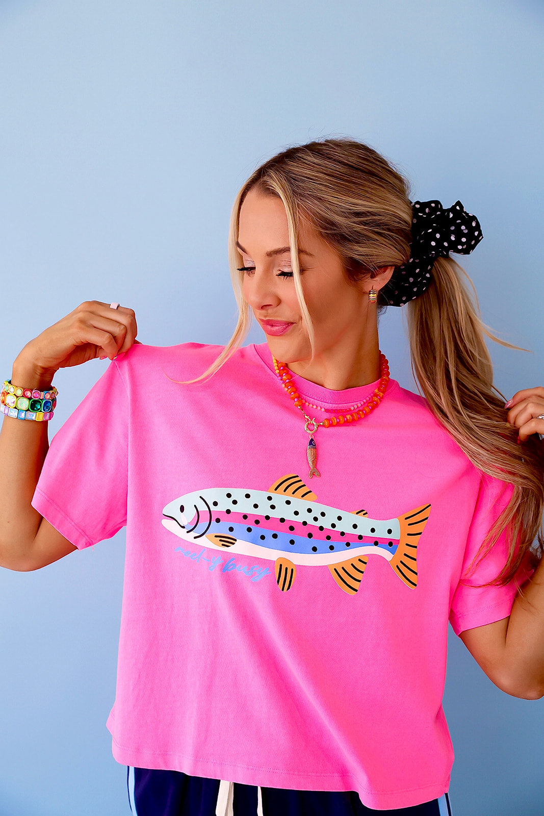 Reely Busy Crop Tee