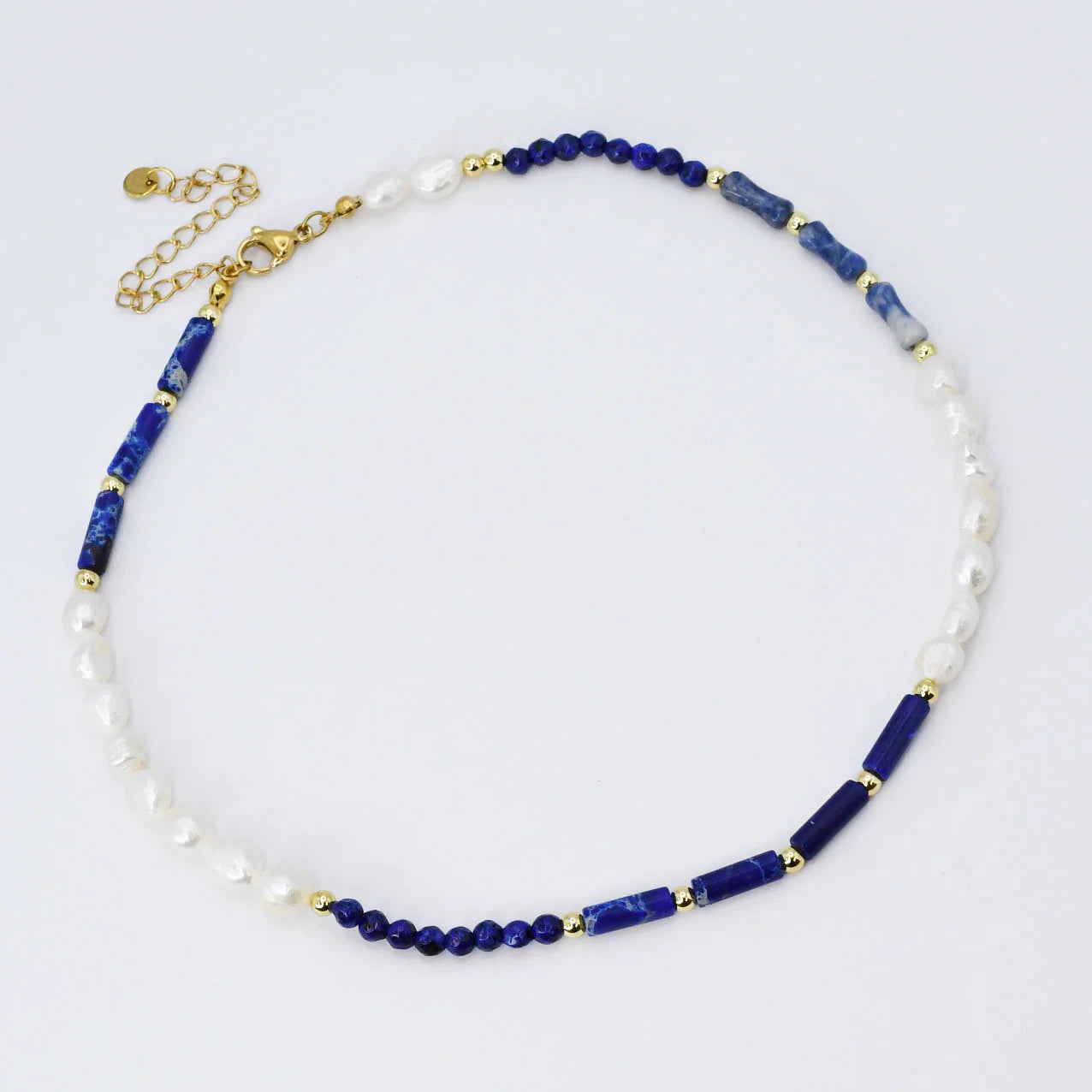 Deep Blue Freshwater Pearl Necklace