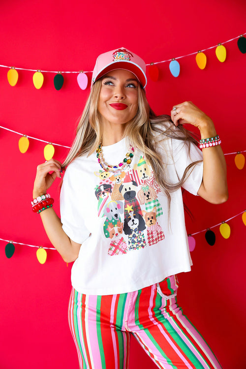 Santa Paws Cropped Tee