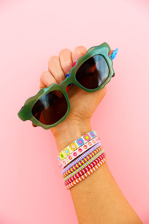 Scalloped Edge Sunnies – Green