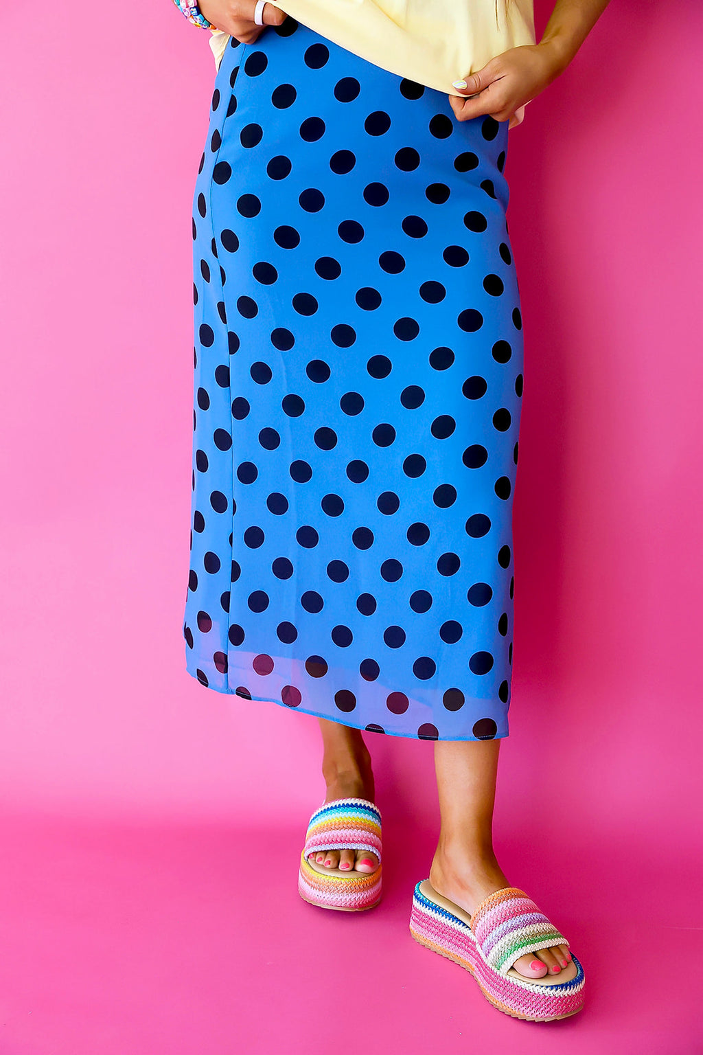 School Spirit Polka Dot Skirt