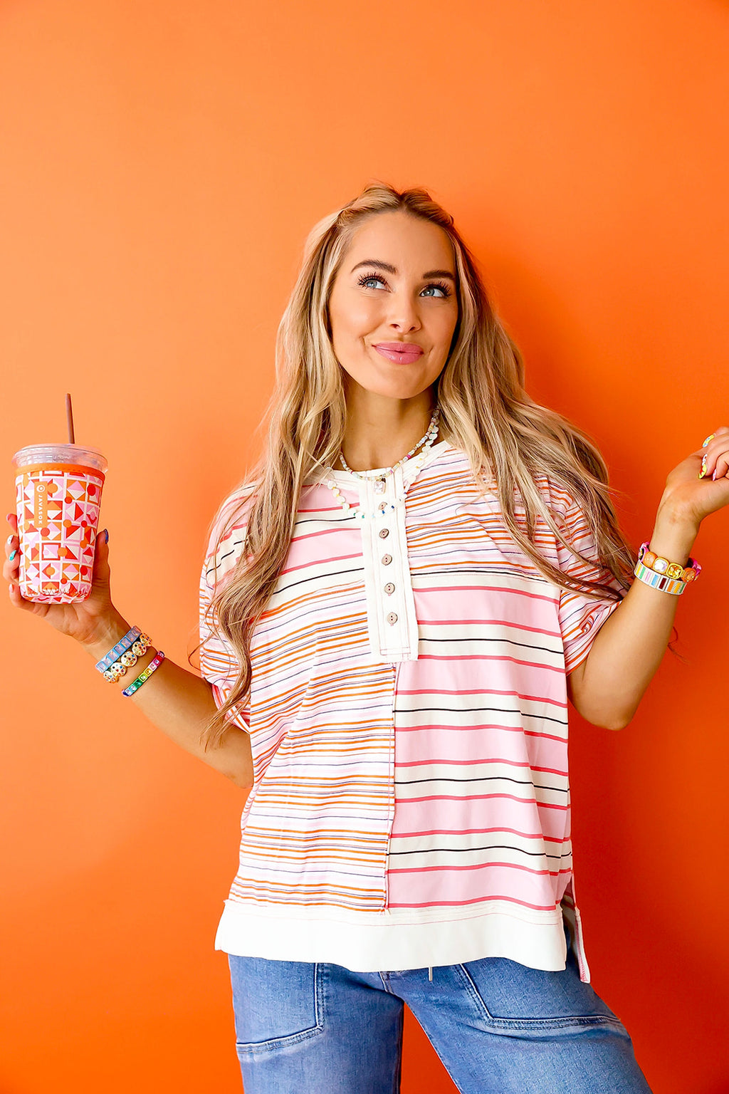 School Supply Stripe Top