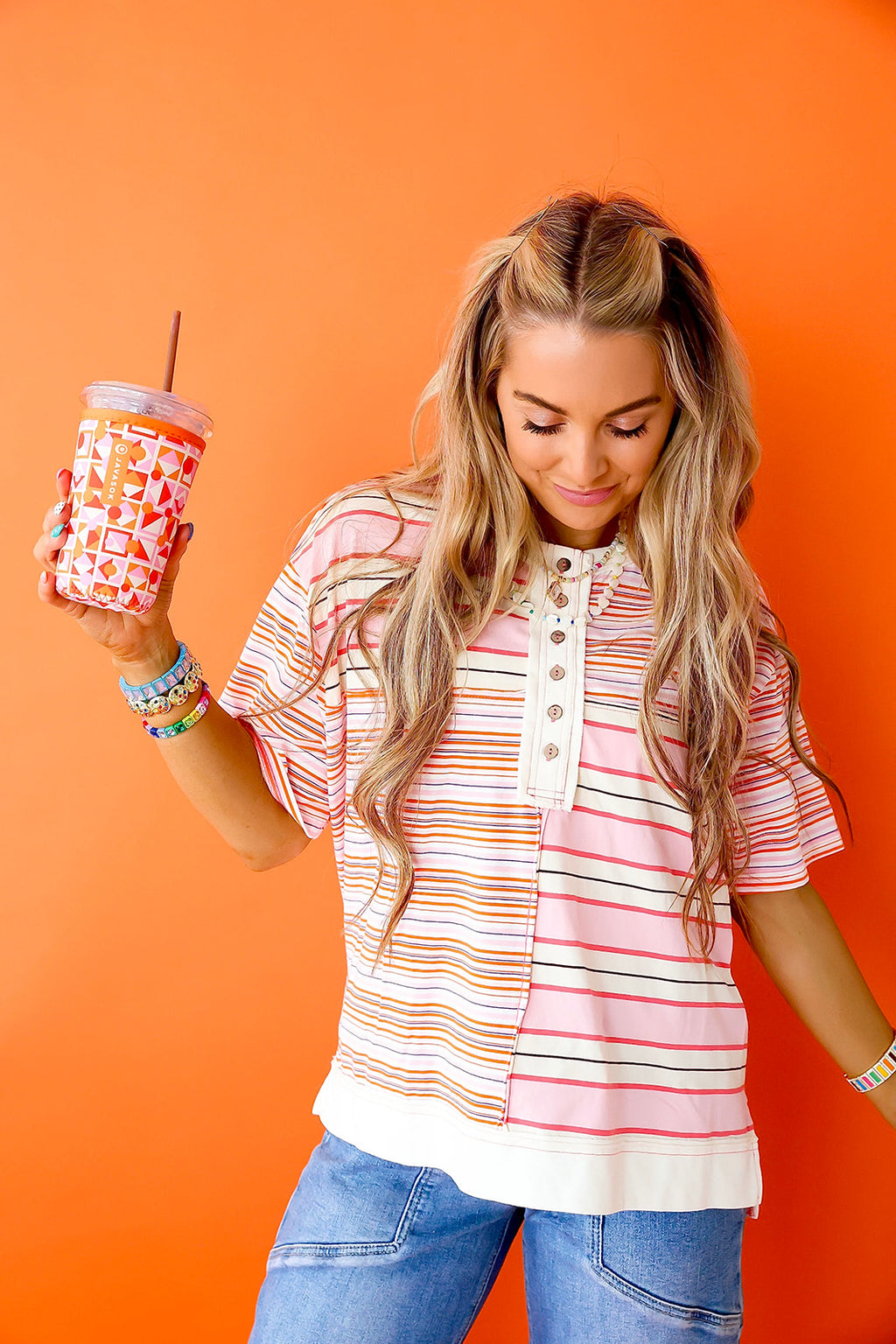 School Supply Stripe Top