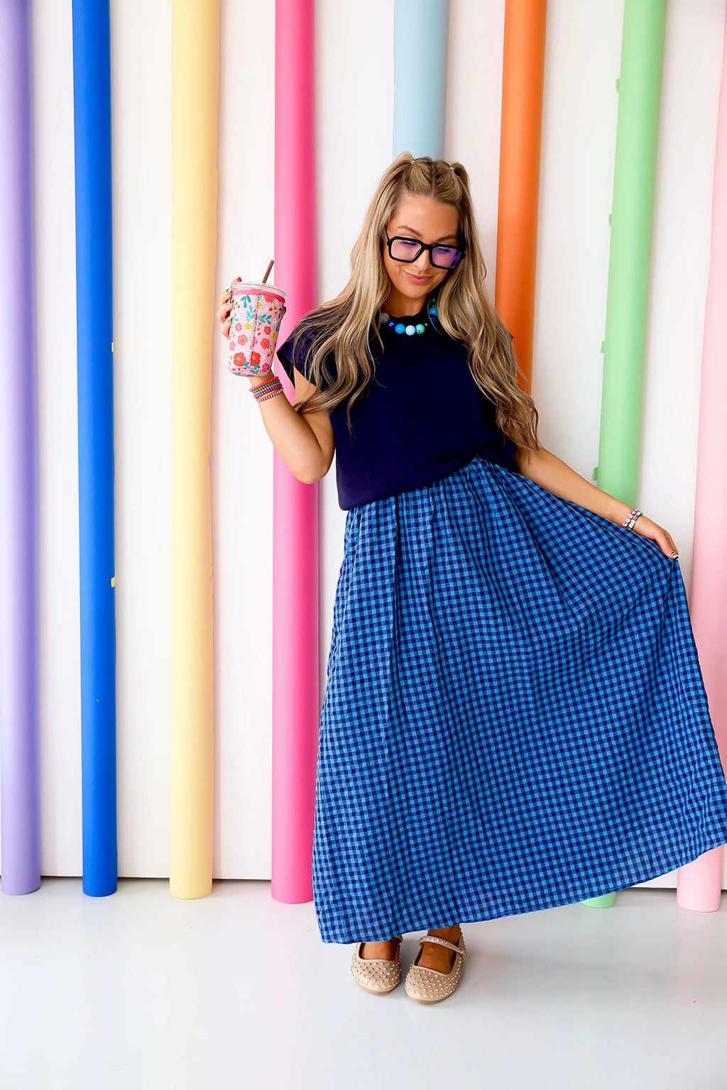 Schoolhouse Sweetness Dress- Navy