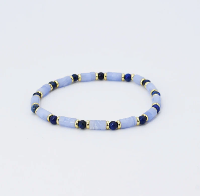 Light Blue Natural Stone Bracelet