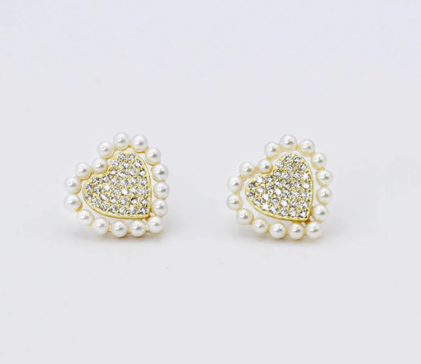 Eternal Heart Stud Earrings