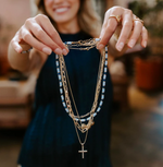 Light Blue Natural Gemstone Necklace