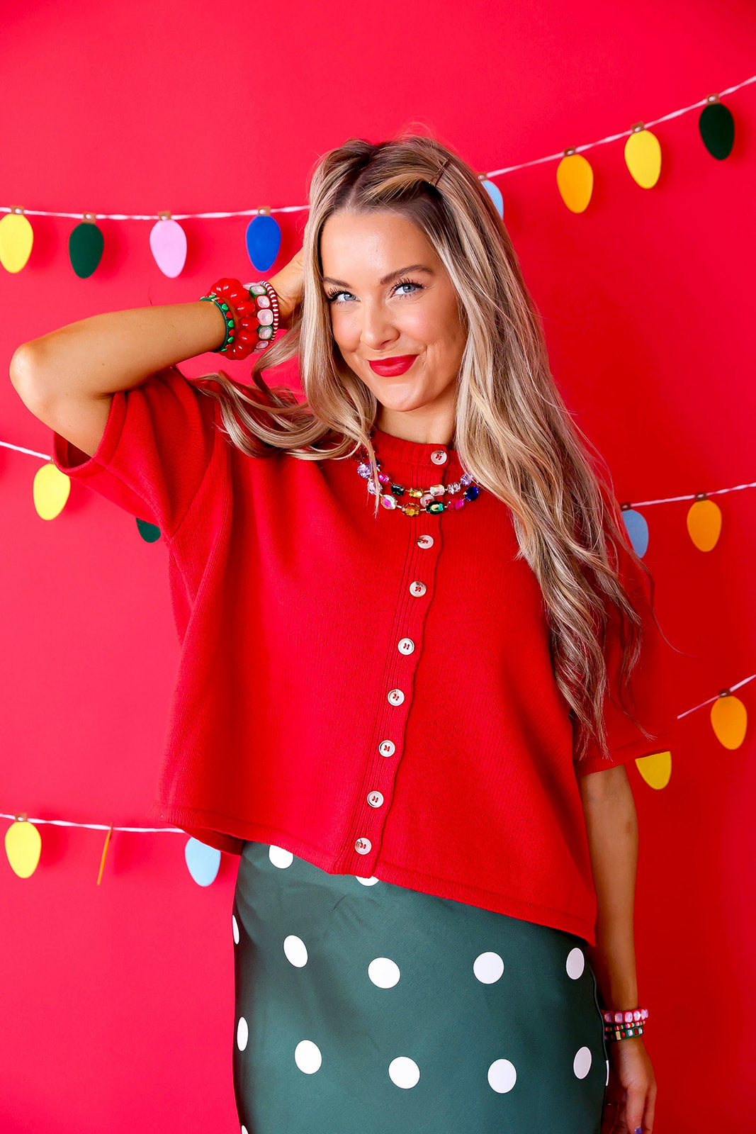 Simple Things Top- Red