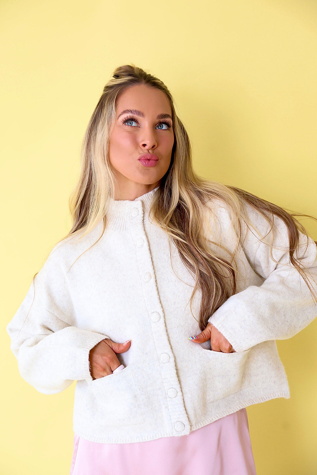 Simply Sweet Oatmeal Cardigan