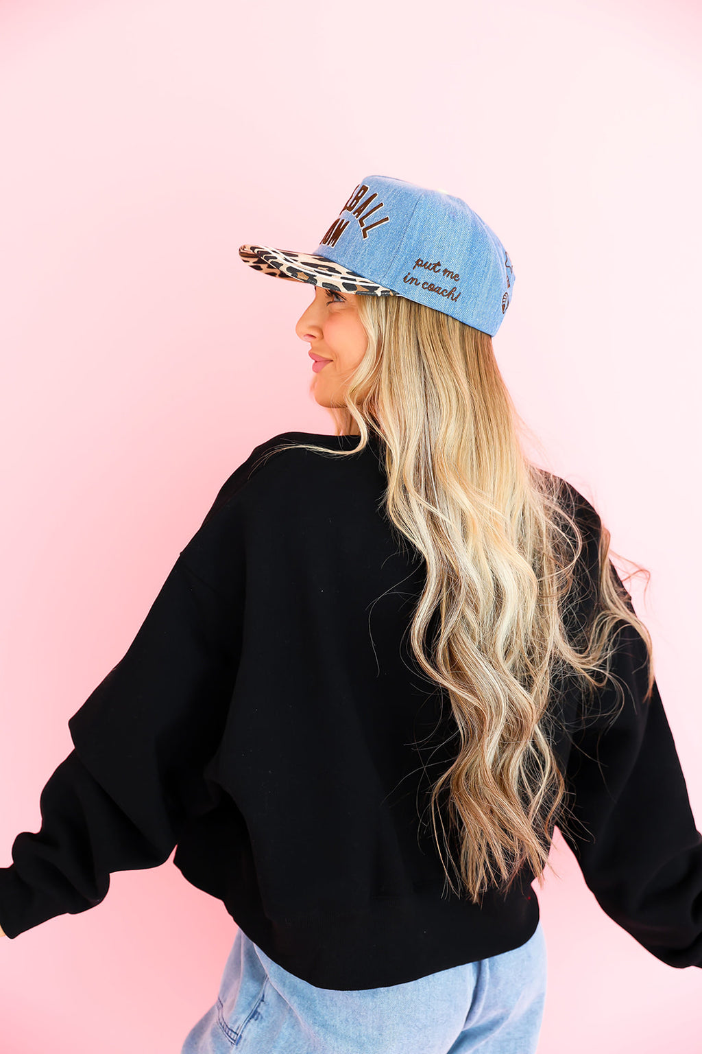 Smile It’s Baseball Season Cropped Sweatshirt