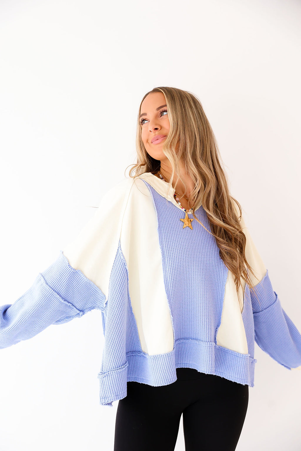 Soft Skies Henley Top