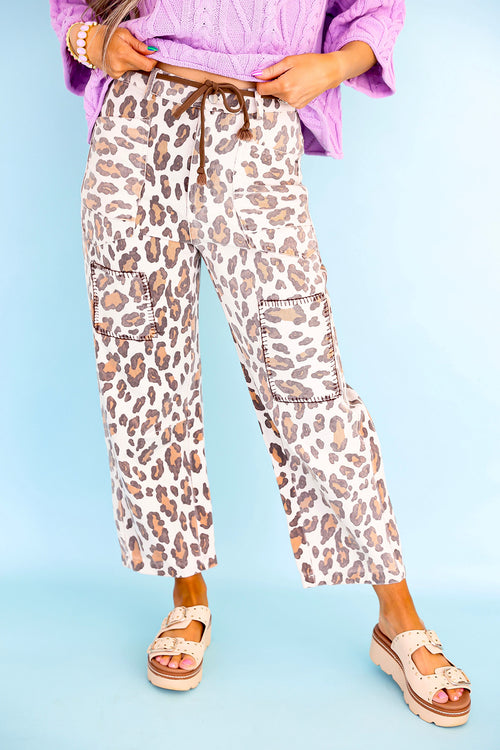 Soft Spot Leopard Patch Jeans
