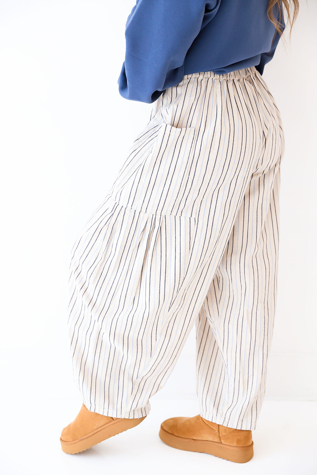 Soft Tide Pinstripe Pants