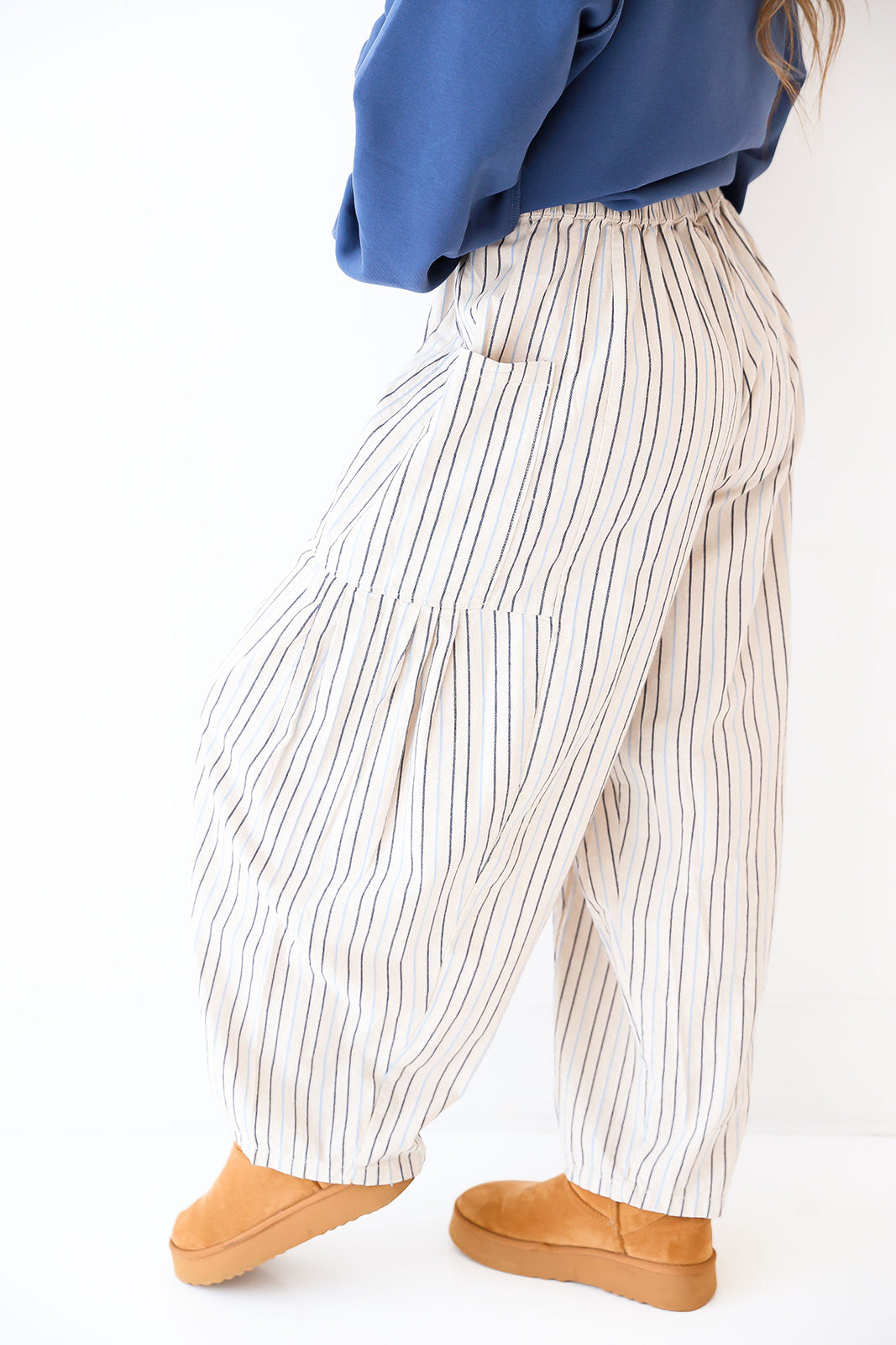 Soft Tide Pinstripe Pants