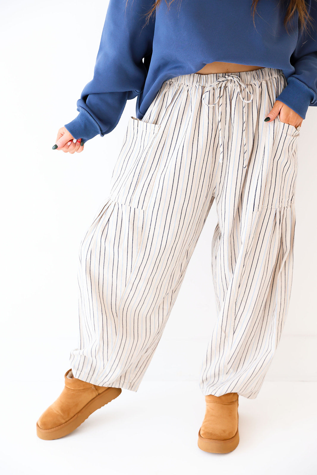 Soft Tide Pinstripe Pants