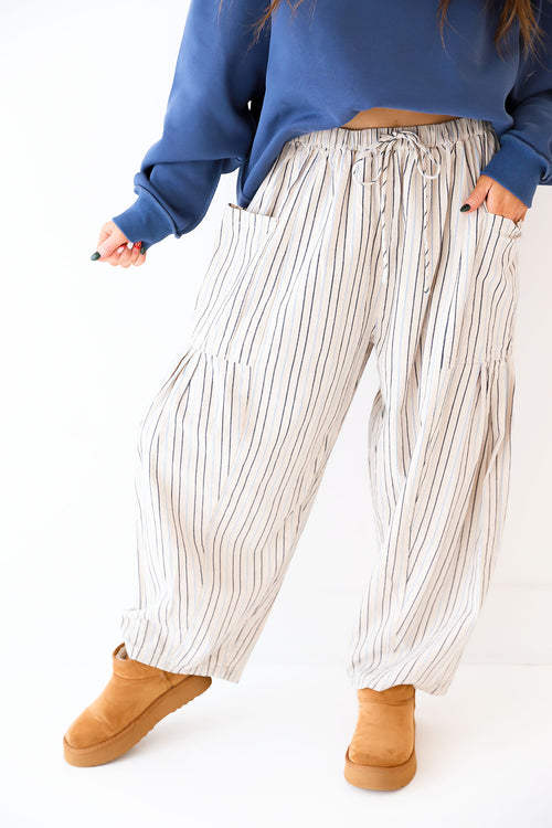 Soft Tide Pinstripe Pants