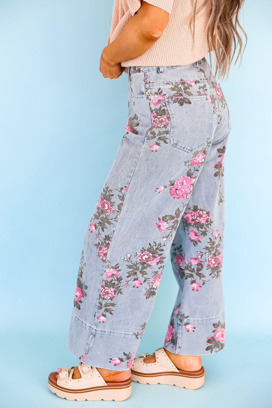 Spring Bouquet Floral Jeans