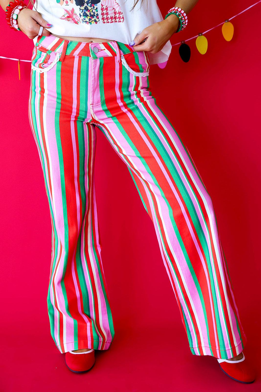 Sugarplum Stripe Jeans
