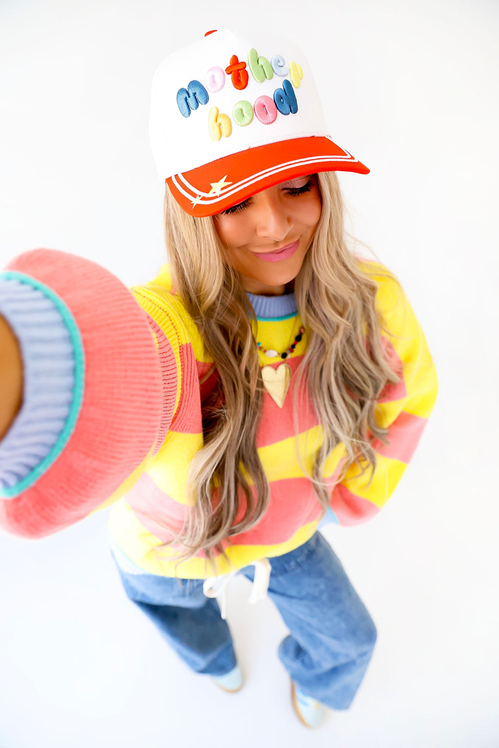 Sunburst Striped Knit Sweatshirt