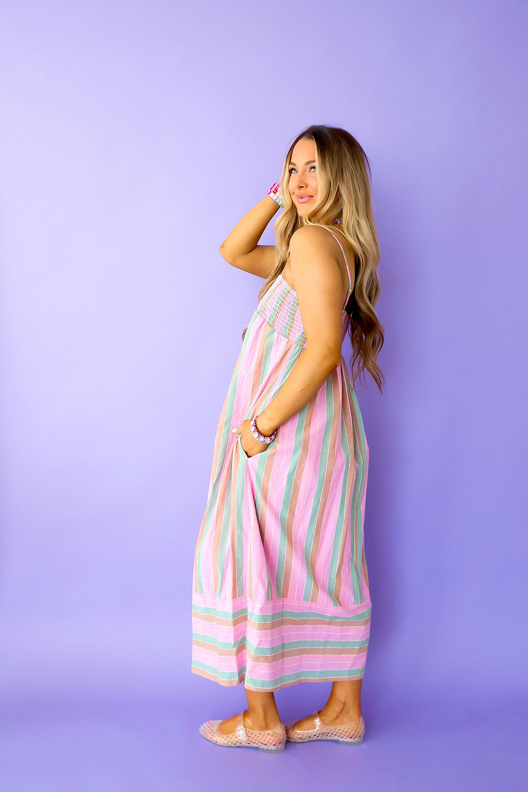 Sunwashed Stripes Dress