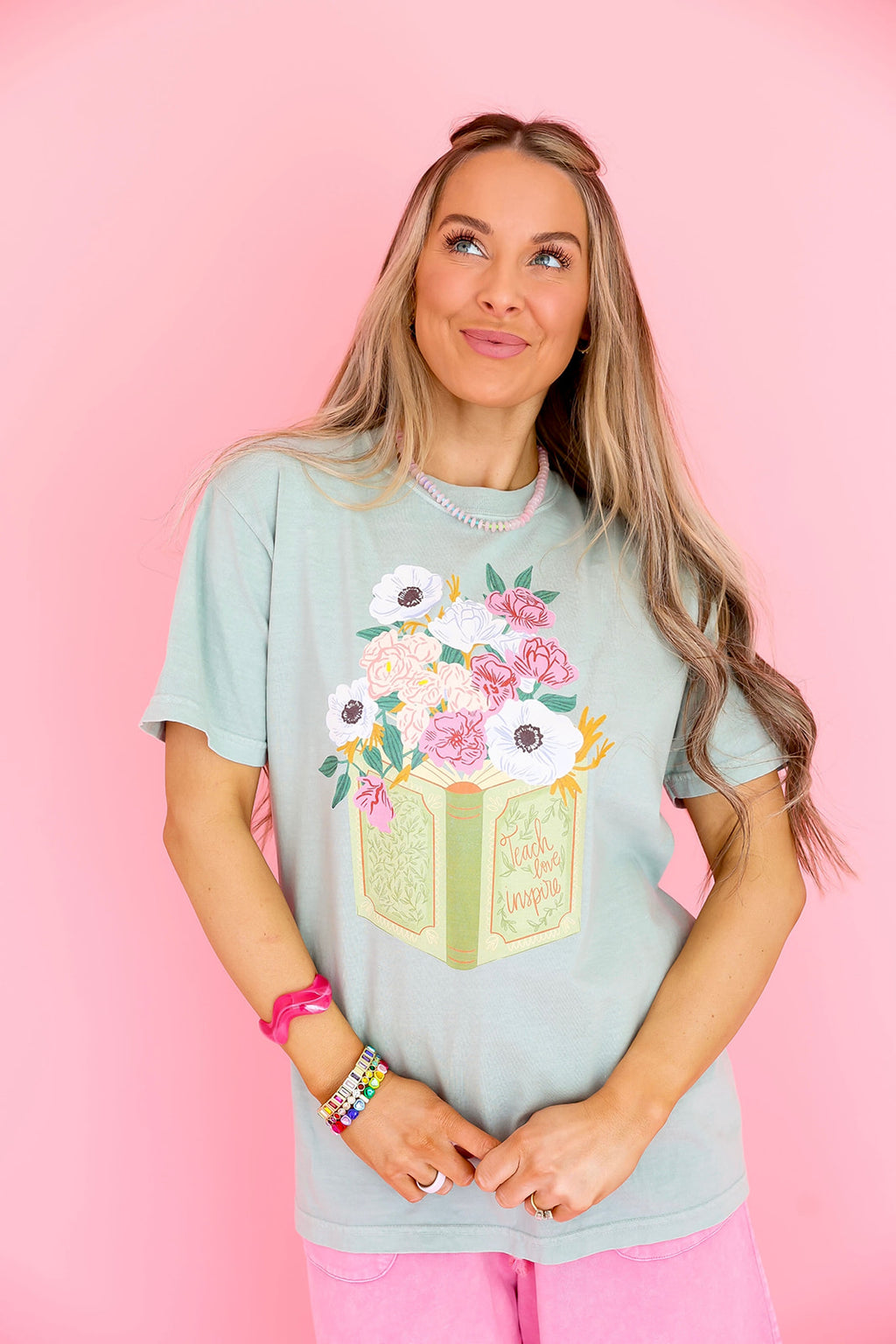 Teach Love Inspire Graphic Tee – Sage