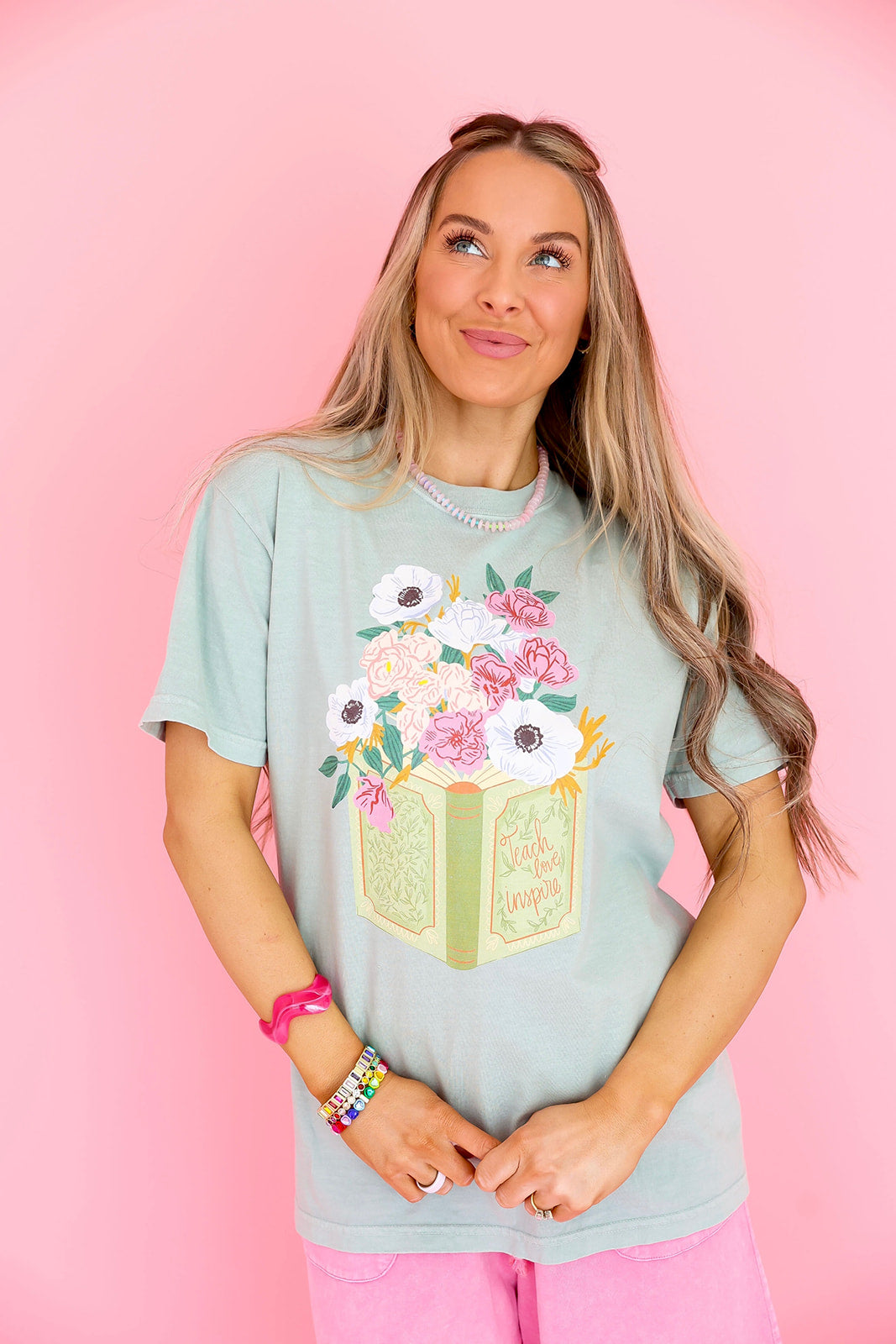 Teach Love Inspire Graphic Tee – Sage