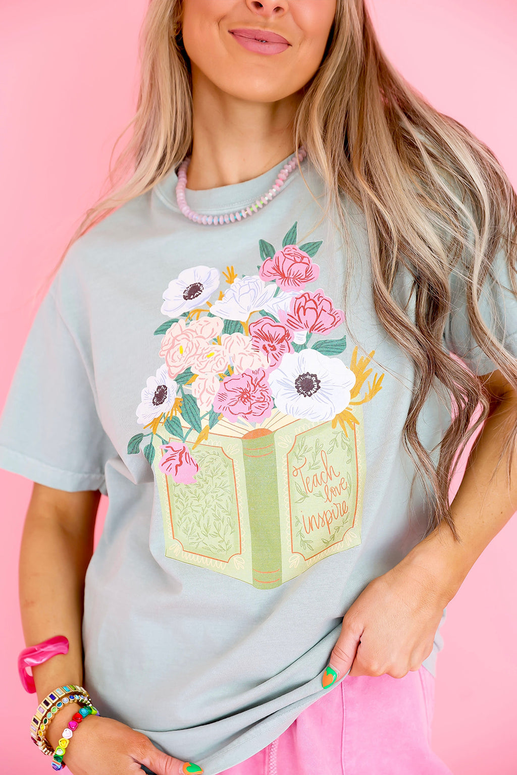 Teach Love Inspire Graphic Tee – Sage