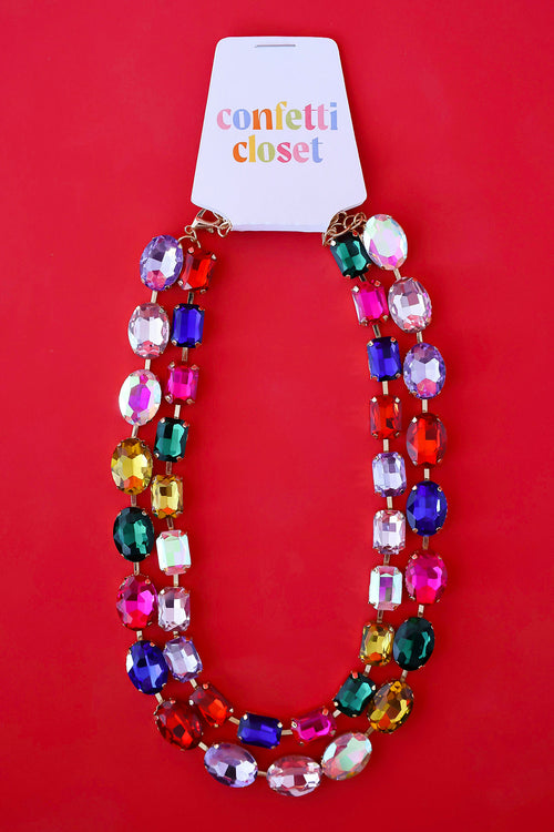 The Confetti Effect Statement Necklace