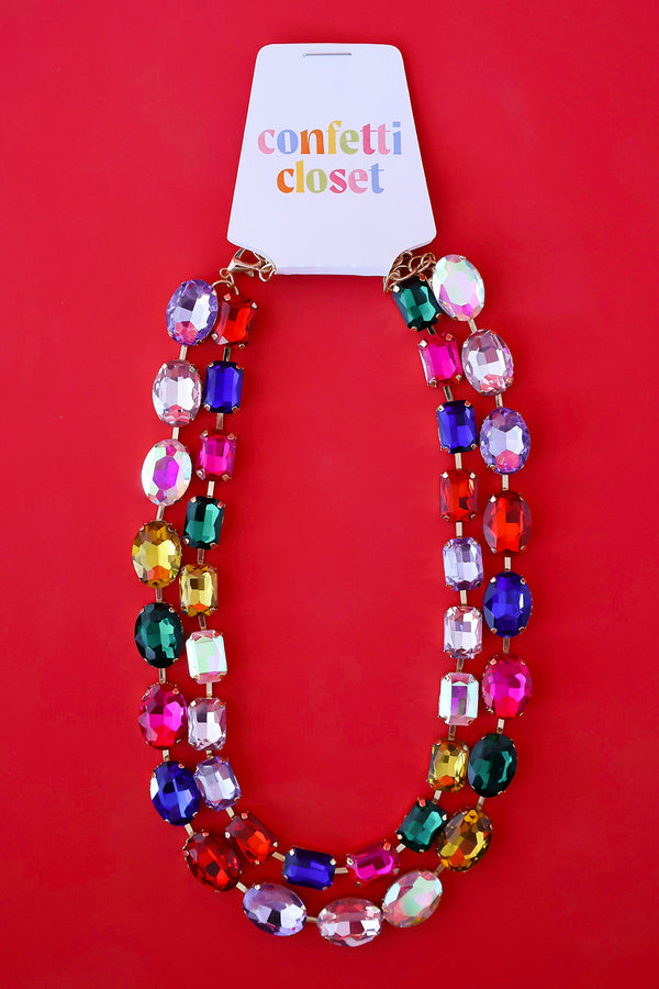 The Confetti Effect Statement Necklace