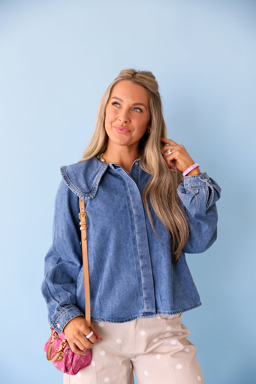 The Denim Darling Top