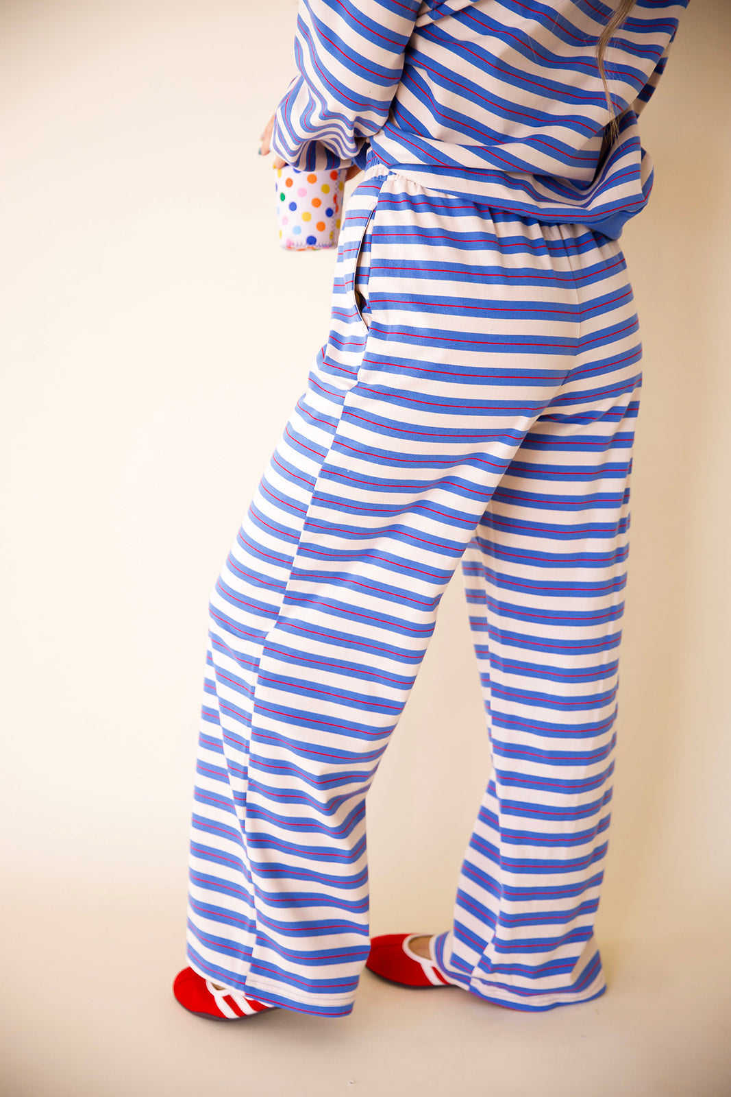 The Feel Good Club Pants – Blue/Cream